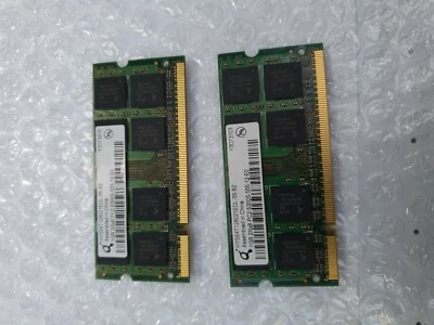 2 x 1GB Laptop Memory DDR2 PC2-5300S -  HYS64T128021EDL-3S-B2 - SODIMM - used - Image 1 of 2