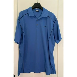 Nike Golf Herren blau kurzärmliges Poloshirt Dri-Fit 2XL EUC - Bild 1 von 8