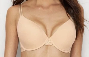 Wacoal 34DD Bra Beige French Garden Seamless Underwire T Shirt 85340 NWT - Picture 1 of 5