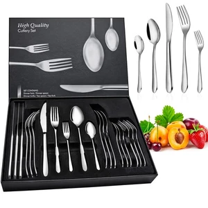 Besteck 30 teilig tlg Besteckset Essbesteck Rostfrei Edelstahl 6 Personen - Bild 1 von 20