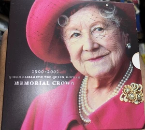 1900-2002 Queen Elizabeth The Queen Mother Memorial Crown 5 Pounds - Bild 1 von 5