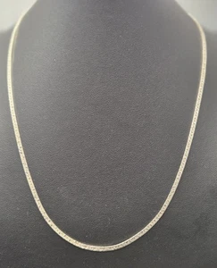925 Sterling Silver 20" Serpentine Necklace 2.5mm 7.8g Italy - Picture 1 of 11