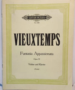 Vieuxtemps Fantasia Appasssionta Opus 35 Violine und Klavier Arbos - Picture 1 of 9