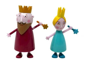 BEN & HOLLY'S Little Kingdom King Queen Royal Figuren Puppen Distelstäbe 2008 - Bild 1 von 5
