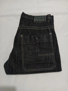 Vintage Herren Y2k Calvin Klein Jeans Straight Slouchy Schwarz 33x32 - Bild 1 von 22