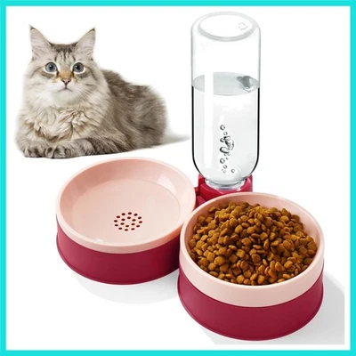 Tigela de comida de gato, tigelas de gato bigode amigável com dispensador de água para gatos e S... - Imagem 1 de 4