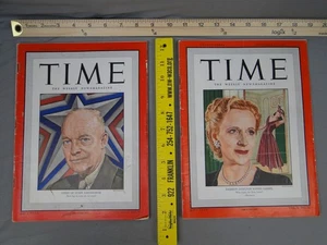 Time Magazine Wochenlot 23. September 15 1947 WWII Eisenhower Sophie Gimbel - Bild 1 von 9