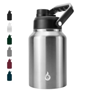 BJPKPK 64 oz Insulated Water Bottle, Dishwasher Safe Half Gallon Water Bottle... - Picture 1 of 6