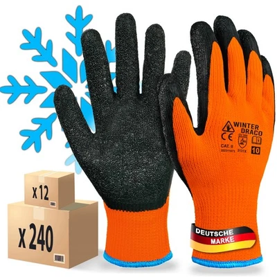 12 bis 240 Paar Winter Arbeitshandschuhe Herren Isoliert Warm Montagehandschuhe - Bild 1 von 4