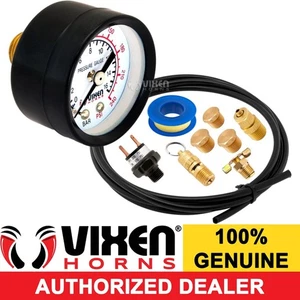 ONBOARD TRAIN HORN AIR TANK INSTALLATION KIT W/ GAUGE/SWITCH/VALVE/HOSE VXK5099 - Picture 1 of 10