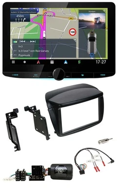 Kenwood Bluetooth DAB TMC 2DIN Lenkrad USB Navigation für Fiat Doblo ab 2010 Ope - Bild 1 von 4