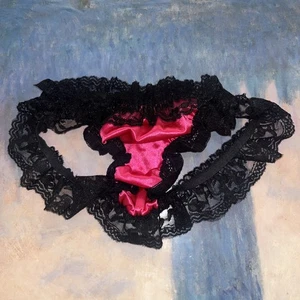 BRAGAS SIN ENTREPIERNA DE ENCAJE Hustler de colección con silbato S/M - Imagen 1 de 9