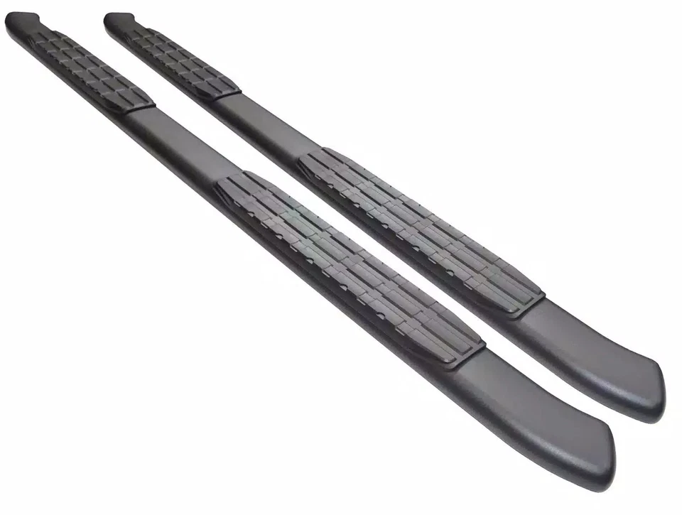 Ionic 4" Curved Black Nerf Bars Fit 2005-2023 Toyota Tacoma Double Cab Foto 1 de 4