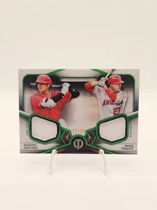 2021 Topps Tribute - Dual Relics 2 Player Mike Trout, Shohei Ohtani #DR2-OT... - Bild 1 von 2