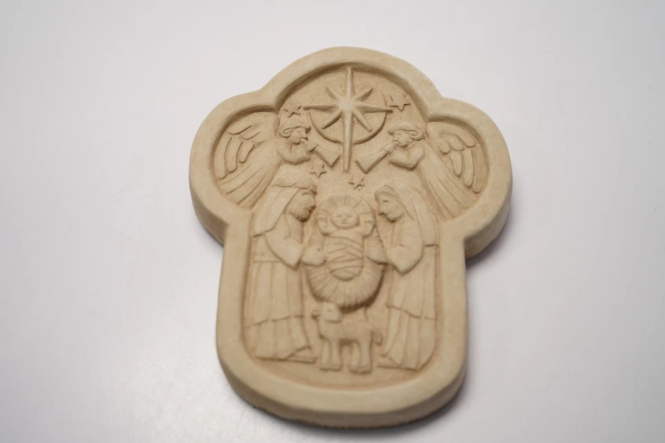 Belén Carruth Mundo en Paz Niño Jesús Pared Placa Piedra Cerámica 2001 Foto 1 de 4