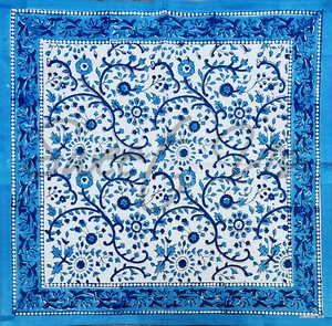 Rajasthan Block Print Napkins Floral Table Linen Cotton - Picture 1 of 2