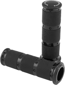 Performance Machine XLS Handlebar Grip Set Contrast Cut Dual Cable 0063-2086-B - Picture 1 of 1