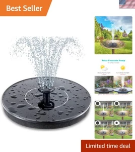 Attract Hummingbirds with Our Solar Bird Bath Fountain - Beautiful Water Display - Picture 1 of 10