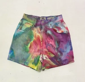 Pantalones cortos vintage County Seat Jeanswear Ice Tie Dye hippie talla 5/6 - Imagen 1 de 6