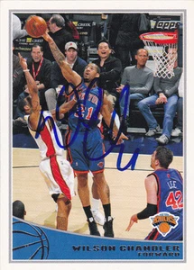 WILSON CHANDLER NEW YORK KNICKS SIGNED CARD NETS NUGGETS CLIPPERS 76ERS DEPAUL - Picture 1 of 1