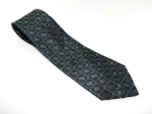 Men's ARROW Silk NECKTIE Tie Victor Vasarely OP MINIMALISM BLACK GRAY MADE USA - Picture 1 of 3