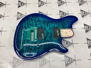 EVH Wolfgang Special Stealth Guitar Body Blue Green Quilt