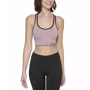 Calvin Klein Performance Damen Lila Medium Impact Workout Sport BH - Bild 1 von 13