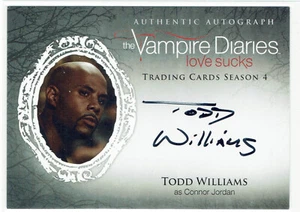 Vampire Diaries Season 4 Autograph Auto Card TW Todd Williams as Connor Jordan - Picture 1 of 1