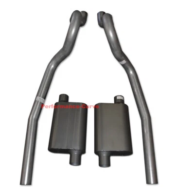 86-04 Ford Mustang GT 4.6 5.0 Performance Exhaust System w/ 2 Chamber Mufflers - Image 1 of 2