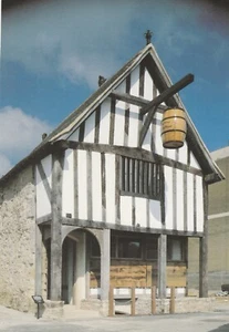 SOUTHAMPTON, MEDIEVAL MERCHANT'S HOUSE, Hampshire - Vintage POSTCARD - Foto 1 di 2
