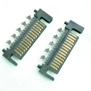 10pcs 15pin SATA male soldering plug socket jack connector PC computer MOD DIY - Picture 1 of 2
