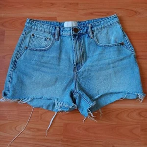 One Teaspoon High Waist Legend Short Denim Blue Sz 30 - Picture 1 of 5