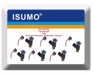 6 Kits Fuel Injector W/Pigtail Electrical Connector For Hyundai Kia V6 3.3L 3.8L - Picture 1 of 4