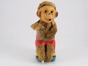 ALPS Japan Singe soufflant des bulles mécanique à piles pour restauration 27 cm - Imagen 1 de 10