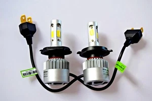 Alfa Romeo 164 1987-98 2x H4 Conversión Kit LED Coche Faro Bombillas Blanco Puro - Picture 1 of 9