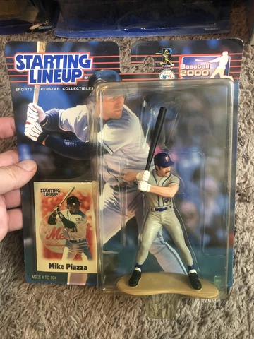 Vintage Hasbro Starting Lineup Baseball 2000 Mike Piazza Figure Cover