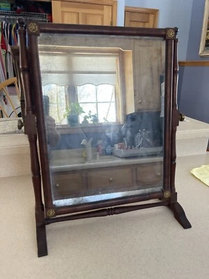 Antique Classical Dressing Mirror Boston Massachusetts Signed Charles Crehore - Image 1 of 4