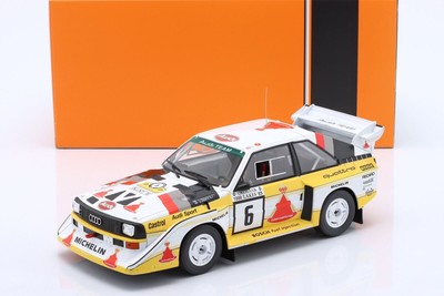 Miniature Sunstar Audi Quattro - Vainqueur Rallye Hong Kong-Pékin 1986, échelle 1:18