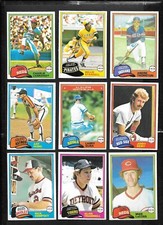 1981 OPC 81 O PEE CHEE TOPPS MLB BASEBALL CARD GRAY BACK 126-250 SEE LIST