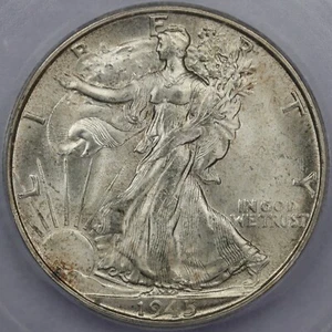 1945-S 50c Walking Liberty Half Dollar - ICG MS 66 - Picture 1 of 4