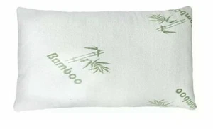 Cool Bamboo Pillow Adjustable Shredded Memory Foam Luxurious Pillow King Queen - Picture 1 of 2