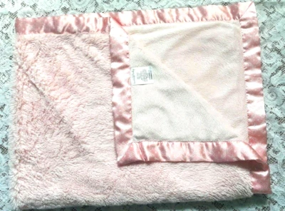 Koala Baby Blanket PINK Satin Trim Hearts Sherpa Plush SOFT EUC - Image 1 of 4