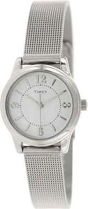 Timex T2P457, Orologio da donna Silvertone con cinturino in rete, cassa 25 mm - Foto 1 di 2