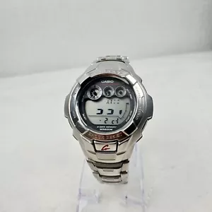 SELTENE CASIO G-SHOCK G-7100D EDELSTAHL E-DATA MEMORY UHR NEUE BATTERIE WIE ABGEBILDET - Bild 1 von 10