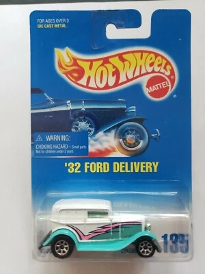 Ford Delivery #135 1991 Hot Wheels 1932 verde azulado/blanco sin abrir sellado HW7a Foto 1 de 4