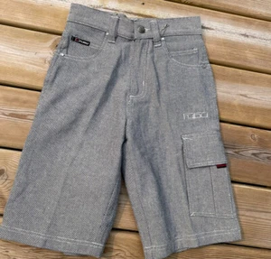 Boys 8 Cargo Shorts FUBU Gray The Collection Youth Woven Urban Euc LN - Picture 1 of 12