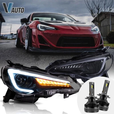 VLAND LED Headlights For Toyota 86 Subaru BRZ Scion FR-S Sequential LED Bulbs - Image 1 of 4