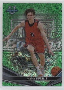 2022 Bowman University Best Green Mini-Diamond Refractor /99 Matas Buzelis #69