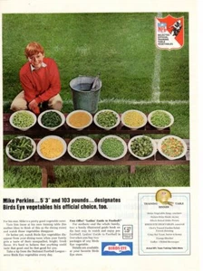 Vintage advertising print FOOD Birdseye Vegetables NFL Selected Official Table - Picture 1 of 1