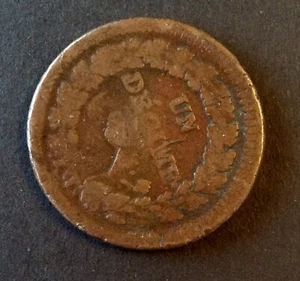 France - Pretty 1 Tenth Coin Minted on 2 Decimes Year 5 A - Picture 1 of 3